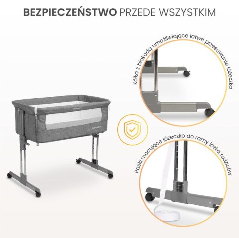 ŁÓŻECZKO SLEEP2GETHER GRAPHITE