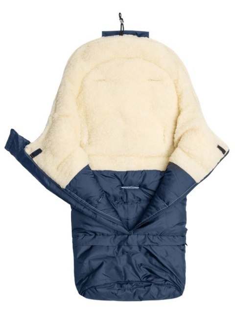 ŚPIWOREK COMBI 3w1 WEŁNA NAVY