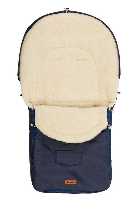 ŚPIWOREK WEŁNA NAVY DO WÓZKA (95x40)