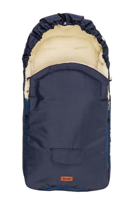 ŚPIWOREK WEŁNA NAVY DO WÓZKA (95x40)