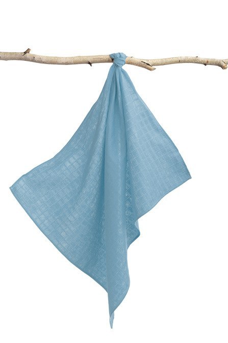 PIELUCHA MUŚLINOWA JEANS GŁADKI 70X80