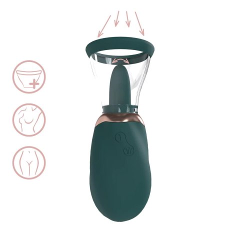 Boost - Rechargeable Vulva and Breast Pump - Forest Green Pumped