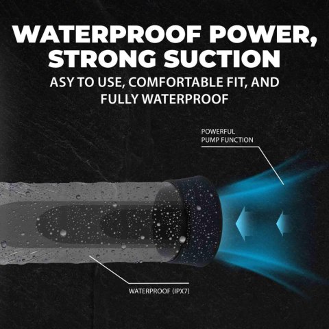 CyberPulse - Automatic Waterproof Penis Pump - Black Pumped