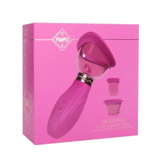Delightful - Rechargeable Vulva and Breast Pump - Pink Pumped