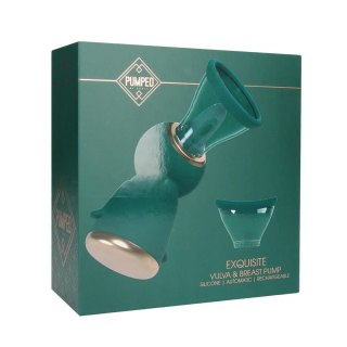 Exquisite - Rechargeable Vulva and Breast Pump - Forest Green Pumped