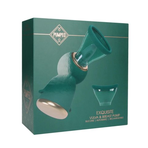 Exquisite - Rechargeable Vulva and Breast Pump - Forest Green Pumped