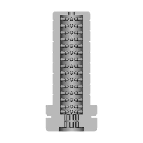 Easy Rider - Textured Masturbator - Black RealRock