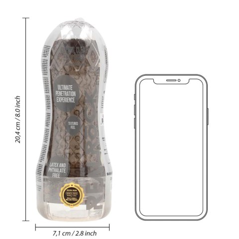 Easy Rider - Textured Masturbator - Black RealRock