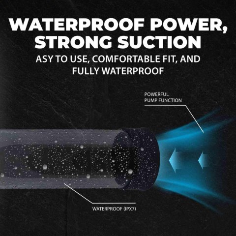MegaLift - Automatic Waterproof Penis Pump - Black Pumped