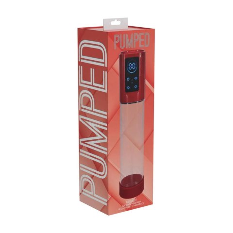 MegaLift - Automatic Waterproof Penis Pump - Metallic Red Pumped