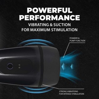 Pulsar - Negative Pressure Suction and Vibration Masturbator Pump - Gun Metal Pumped