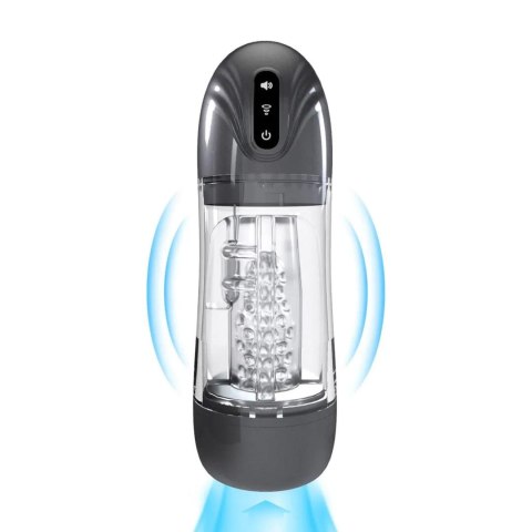 SonicPull - Suction and Vibration Masturbator Pump - Multimedia Enhanced - Gun Metal Pumped