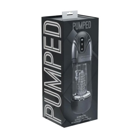 SonicPull - Suction and Vibration Masturbator Pump - Multimedia Enhanced - Gun Metal Pumped