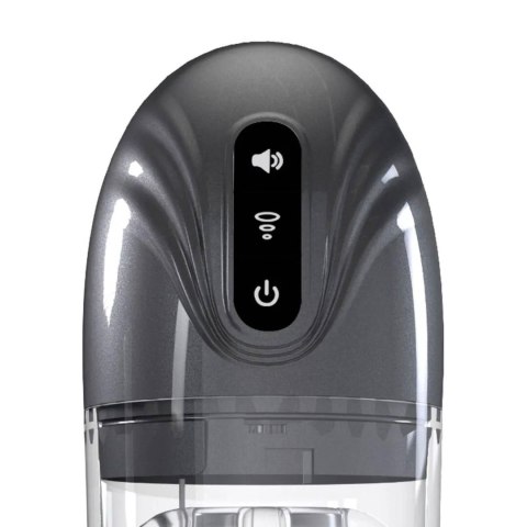 SonicPull - Suction and Vibration Masturbator Pump - Multimedia Enhanced - Gun Metal Pumped