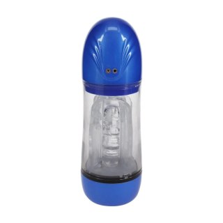 SonicPull - Suction and Vibration Masturbator Pump - Multimedia Enhanced - Metallic Blue Pumped