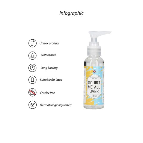 Squirt Me All Over - Waterbased Lubricant - 100 ml S-Line