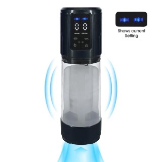 UltraLift - Automatic Waterproof Masturbator Pump - Gun Metal Pumped