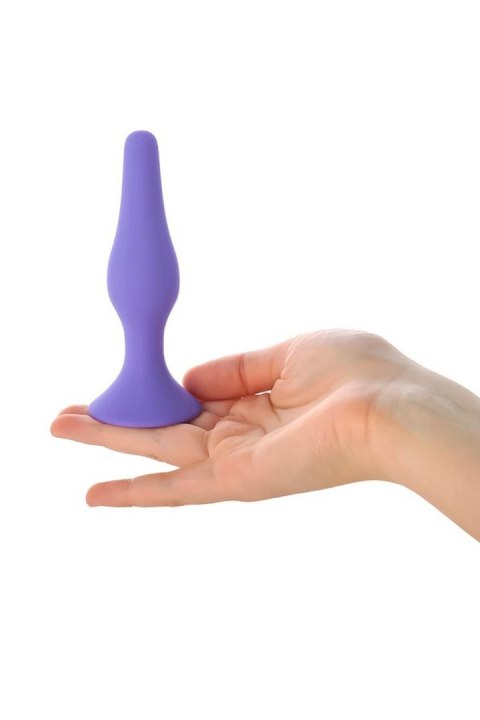 A-TOYS, Anal Plug, Silicone, Purple, 10.2 cm A-Toys