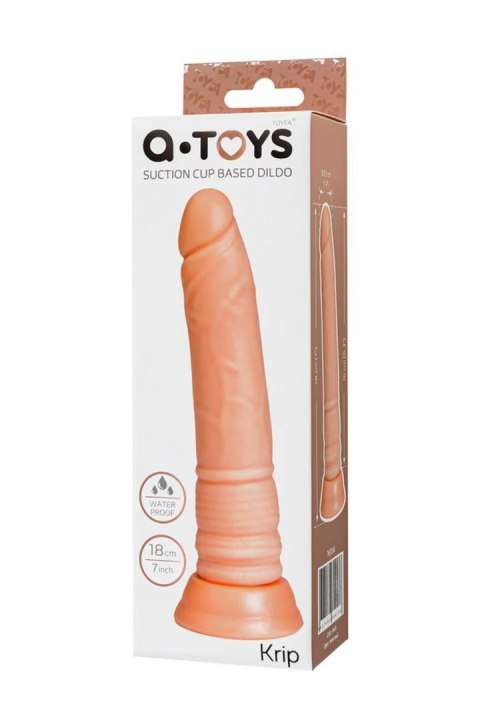 A-TOYS, Realistic Dildo, TPE, Flesh, 18 cm A-Toys