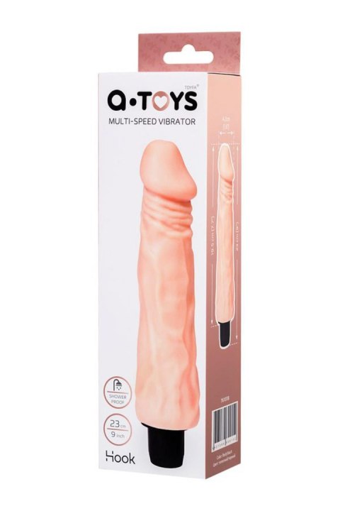 A-TOYS, Realistic Multi-Speed Vibrator, TPE, 19,5 cm A-Toys