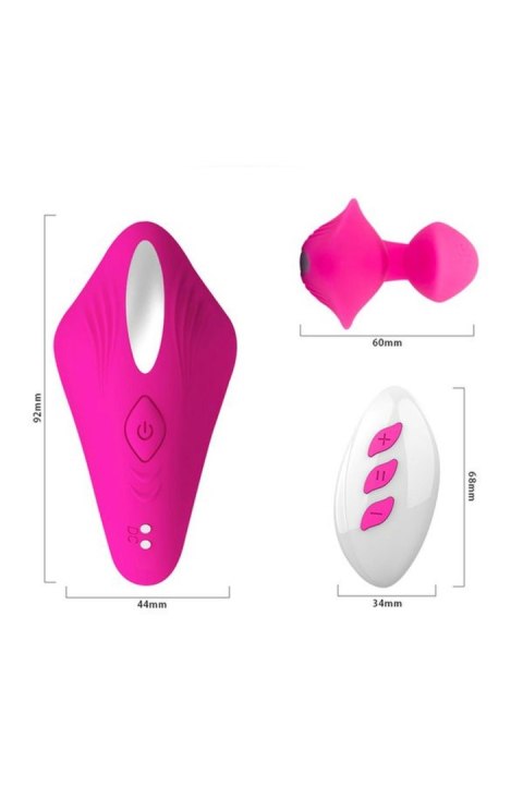 A-TOYS Vibrator for couples Cobrum, silicone, pink, 9.6 cm A-Toys