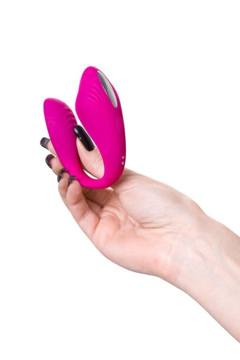 A-TOYS Vibrator for couples Cobrum, silicone, pink, 9.6 cm A-Toys