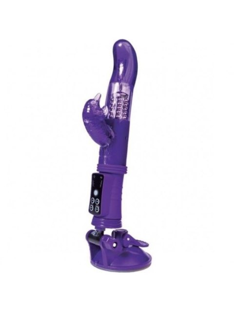 A-TOYS, Vibrator with clitoral stimulator, TPR, purple, 22,5 cm A-Toys