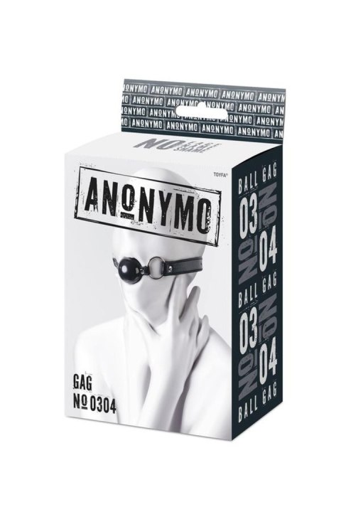 Anonymo gag, TPR, black, 64 cm Anonymo by TOYFA