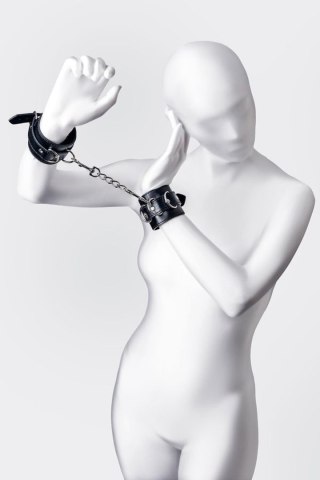Anonymo handcuffs, PU leather, black Anonymo by TOYFA