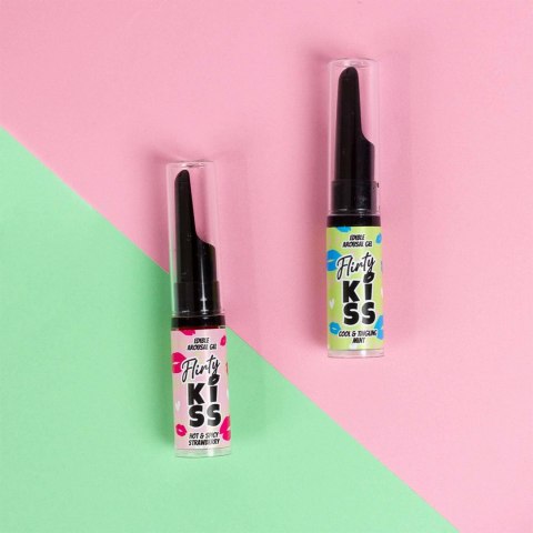 FLIRTY KISS EDIBLE AROUSAL GEL - STRAWBERRY AND MINT Secret Play