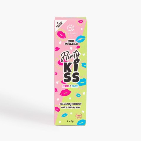 FLIRTY KISS EDIBLE AROUSAL GEL - STRAWBERRY AND MINT Secret Play