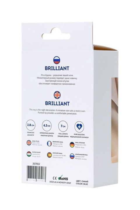 ToDo Brilliant Blue Anal Plug ToDo by TOYFA