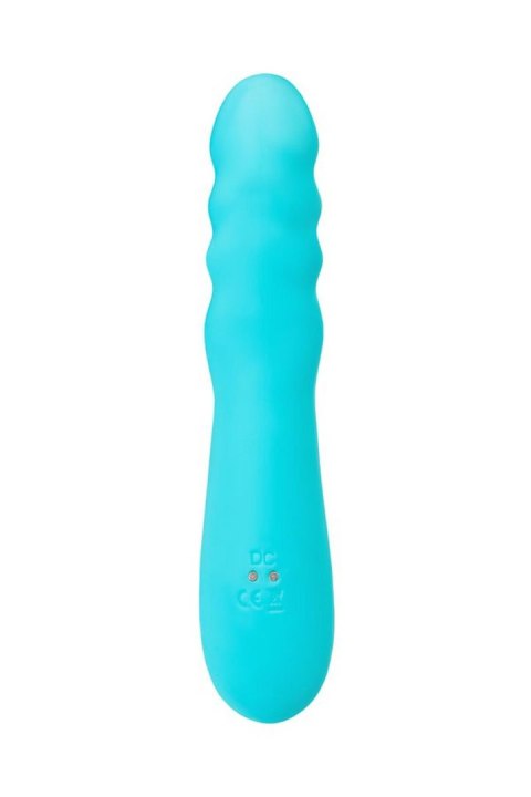 JOS Vibrator-rotator with clitoral stimulation JOS MERRY-SWI, silicone, blue, 20.7 cm JOS