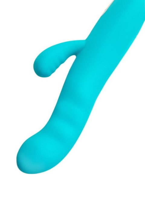 JOS Vibrator-rotator with clitoral stimulation JOS MERRY-SWI, silicone, blue, 20.7 cm JOS