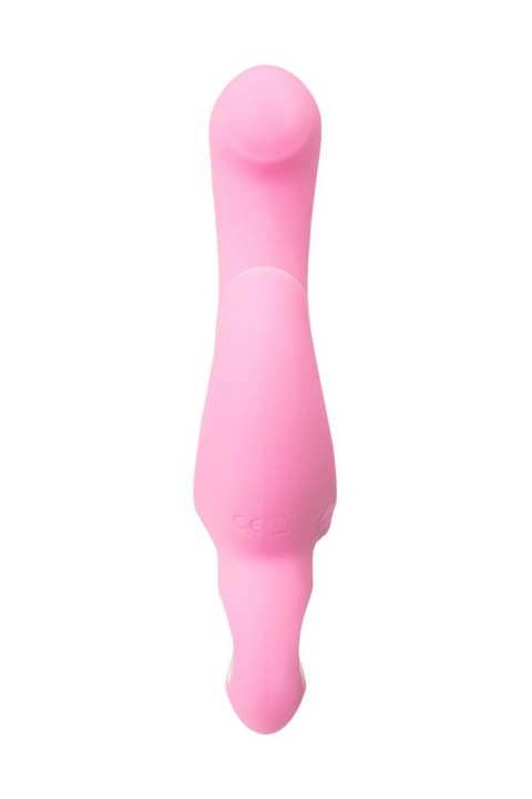 JOS Vibrator with clitoral stimulator JOS Twistme, silicone, pink, 19.5 cm JOS