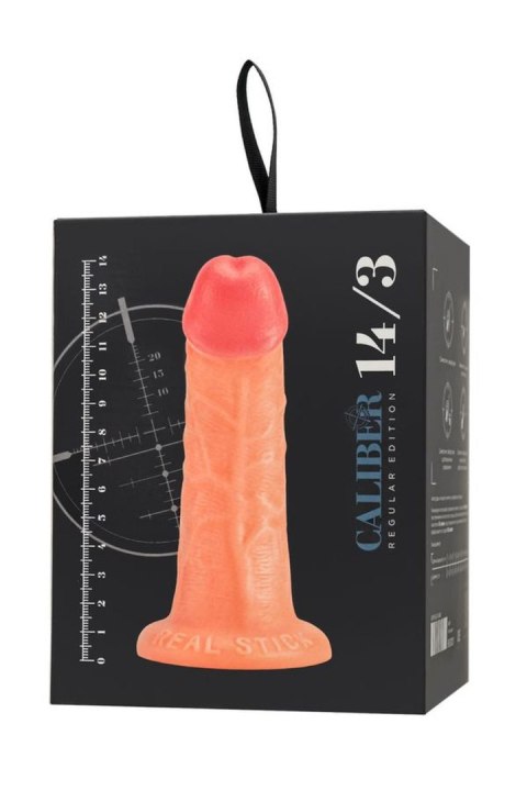 Realistic dildo Caliber 14/3 , PVC, flesh, length 14cm, diameter 3cm Caliber by RealStick