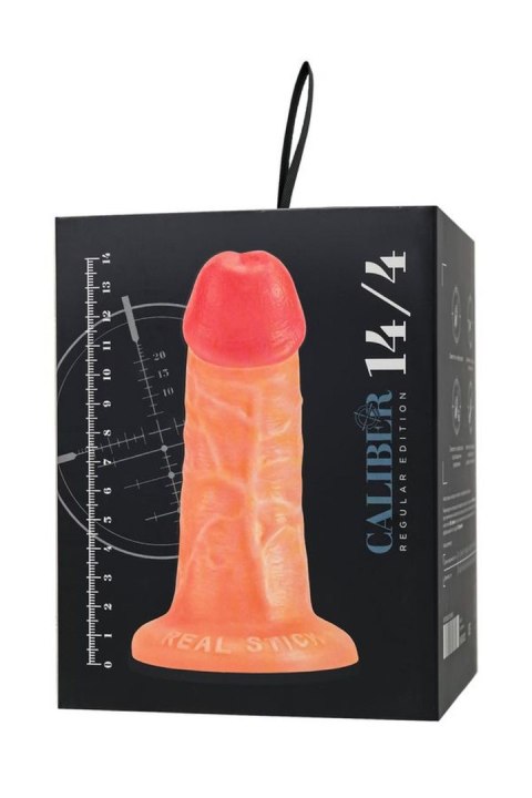 Realistic dildo Caliber 14/4 , PVC, flesh, length 14cm, diameter 4cm Caliber by RealStick