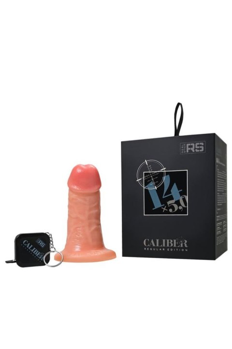 Realistic dildo Caliber 14/5 , PVC, flesh, length 14cm, diameter 5cm Caliber by RealStick