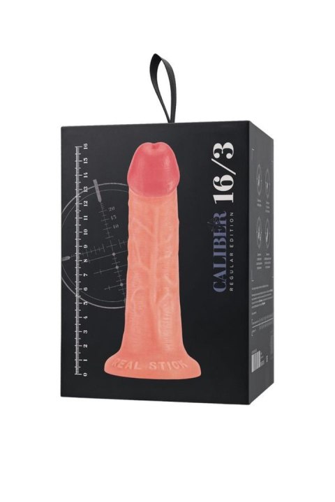 Realistic dildo Caliber 16/3 , PVC, flesh, length 16cm, diameter 3cm Caliber by RealStick