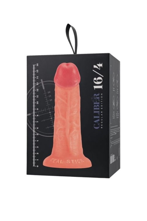 Realistic dildo Caliber 16/4 , PVC, flesh, length 16cm, diameter 4cm Caliber by RealStick