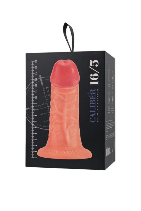 Realistic dildo Caliber 16/5 , PVC, flesh, length 16cm, diameter 5cm Caliber by RealStick