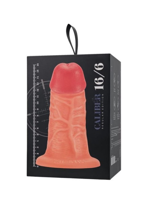 Realistic dildo Caliber 16/6 , PVC, flesh, length 16cm, diameter 6cm Caliber by RealStick