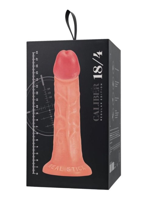 Realistic dildo Caliber 18/4 , PVC, flesh, length 18cm, diameter 4cm Caliber by RealStick
