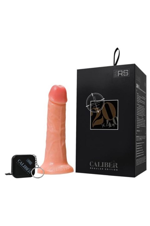 Realistic dildo Caliber 20/4 , PVC, flesh, length 20cm, diameter 4cm Caliber by RealStick