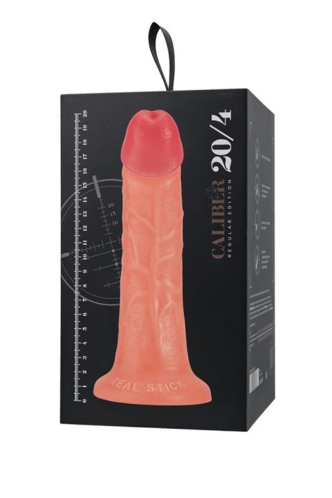 Realistic dildo Caliber 20/4 , PVC, flesh, length 20cm, diameter 4cm Caliber by RealStick