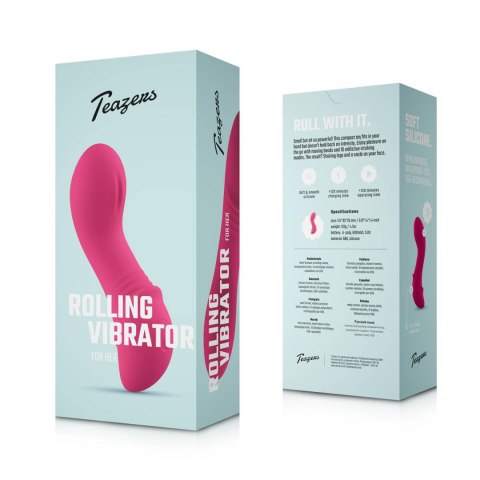 Teazers - Rolling Mini Vibrator - Raspberry Pink Teazers