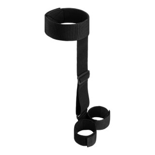Bedroom Fantasies - Soft Straps Arm and Neck Restraints Black Bedroom Fantasies