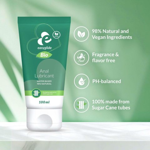 EasyGlide - Bio & Natural Waterbased Anal Lubricant 100 ml EasyGlide