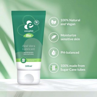 EasyGlide - Bio & Natural Waterbased Lubricant Aloe Vera 100 ml EasyGlide