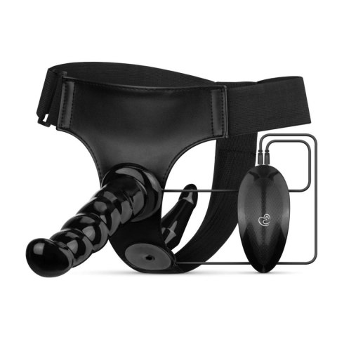 Fetish Collection - Vibrating Strap-On Set - Black Easytoys